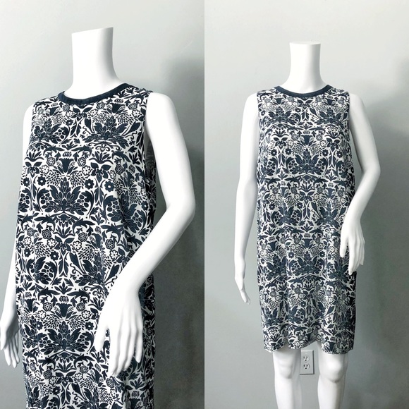 🚫 SOLD 🚫 Ann Taylor Loft Patterned Sheath Shift Dress - Picture 1 of 4